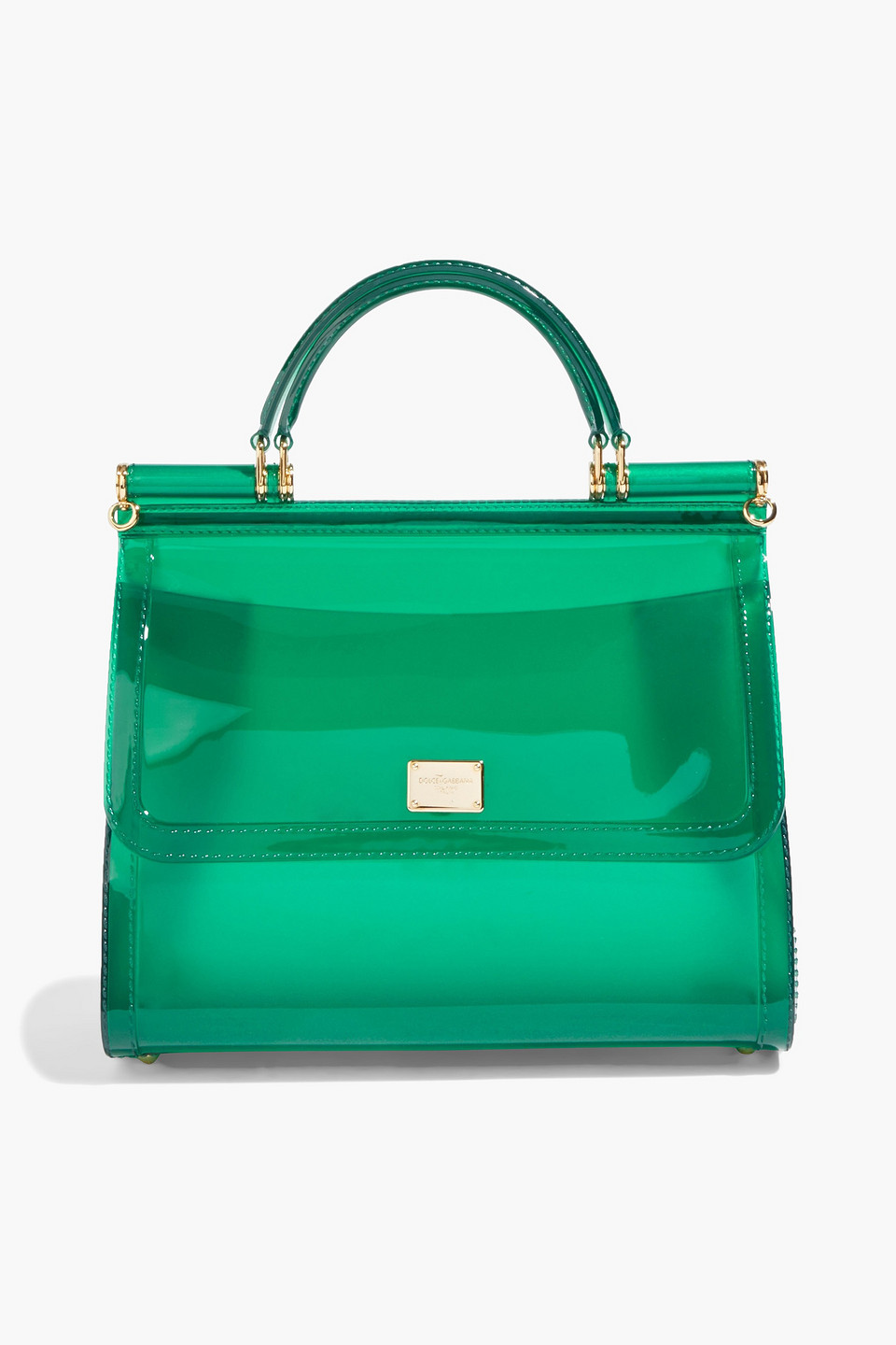 dolce & gabbana - sicily pvc tote - green - onesize