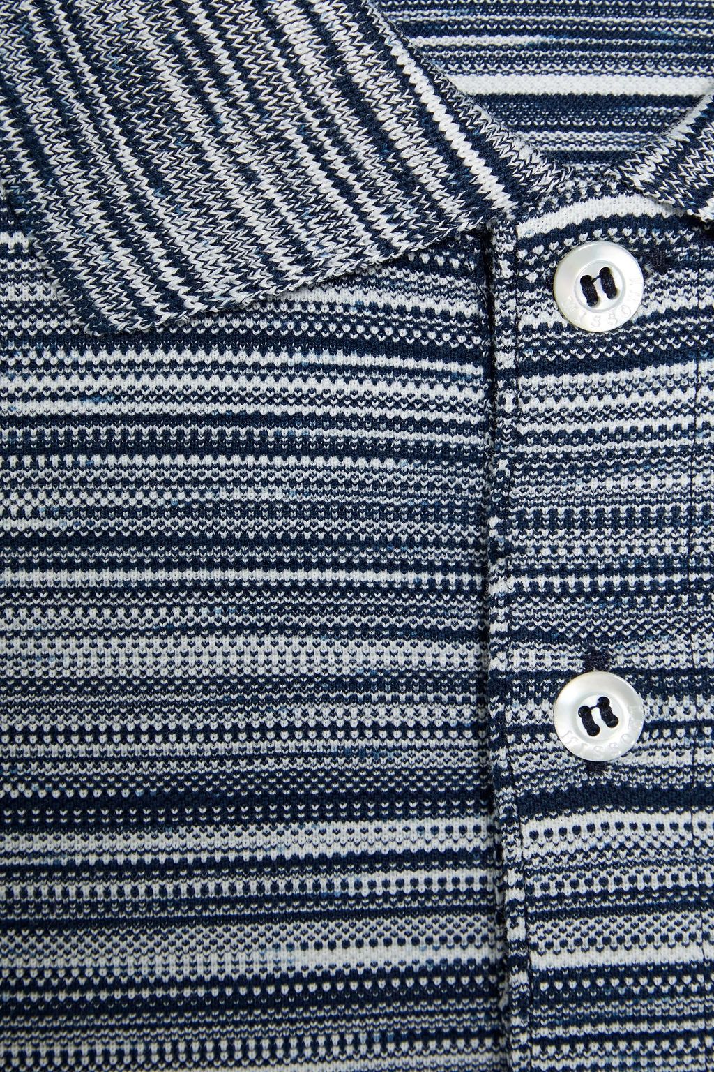 MISSONI Space-dyed cotton-piqué polo shirt