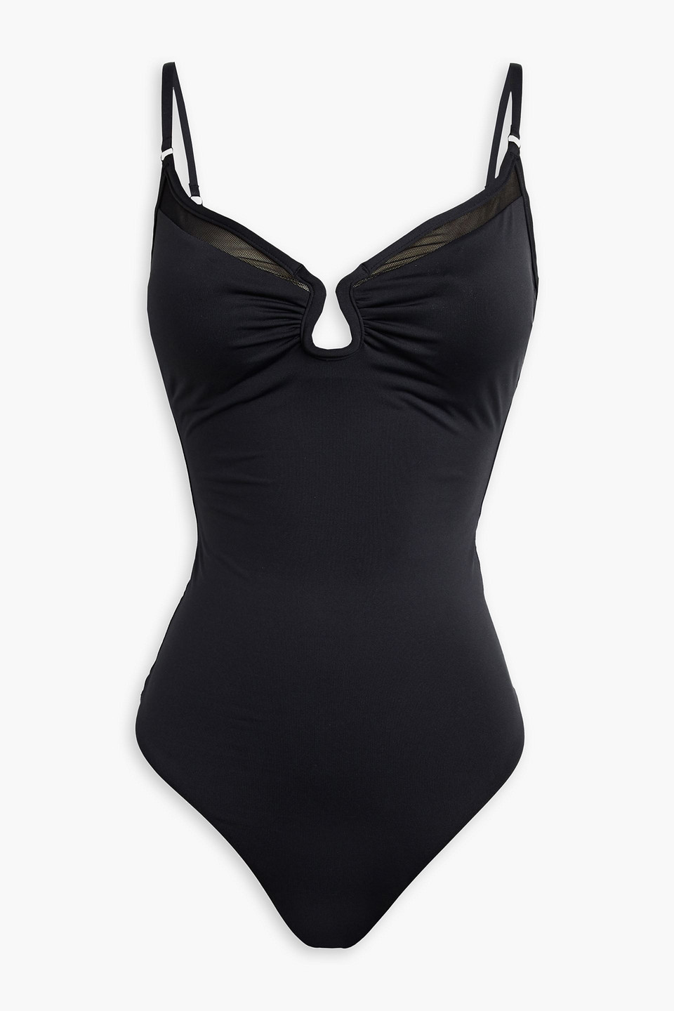 Zimmermann Ruched Swimsuit In Black