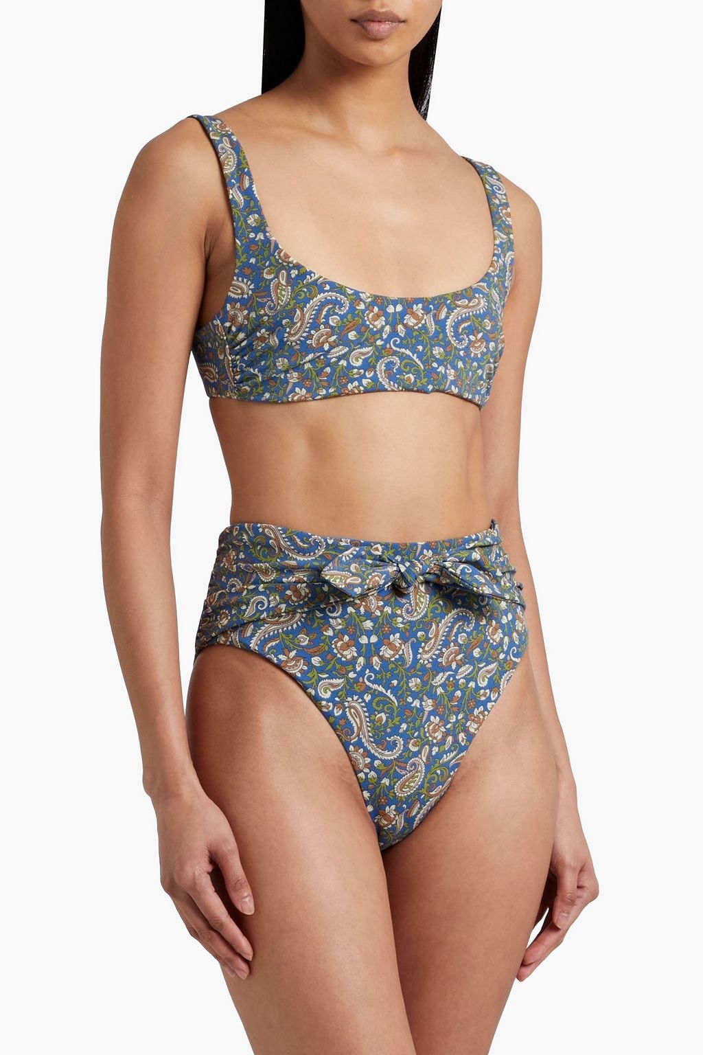 VERONICA BEARD Celeste printed bikini top