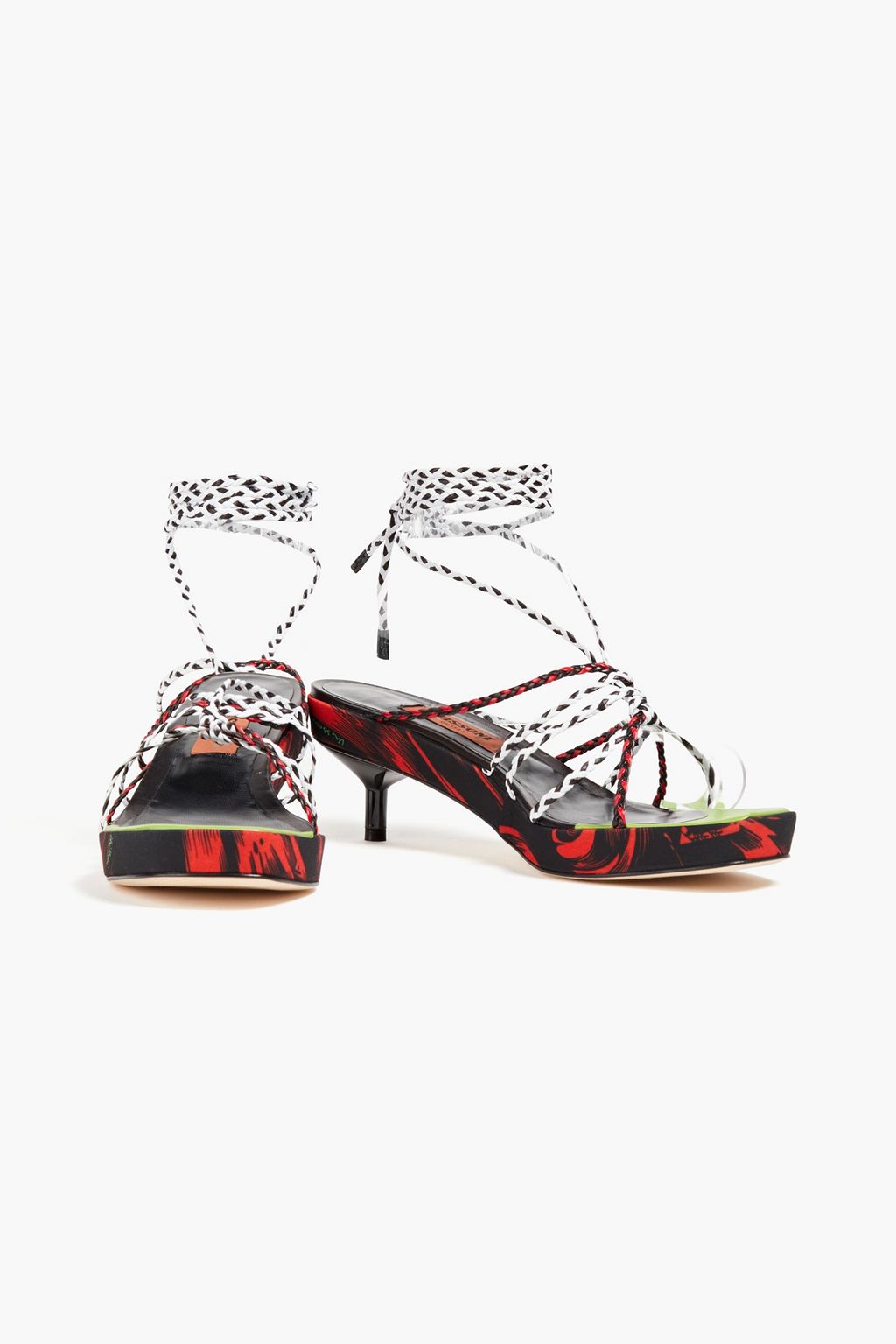MISSONI Braided leather sandals
