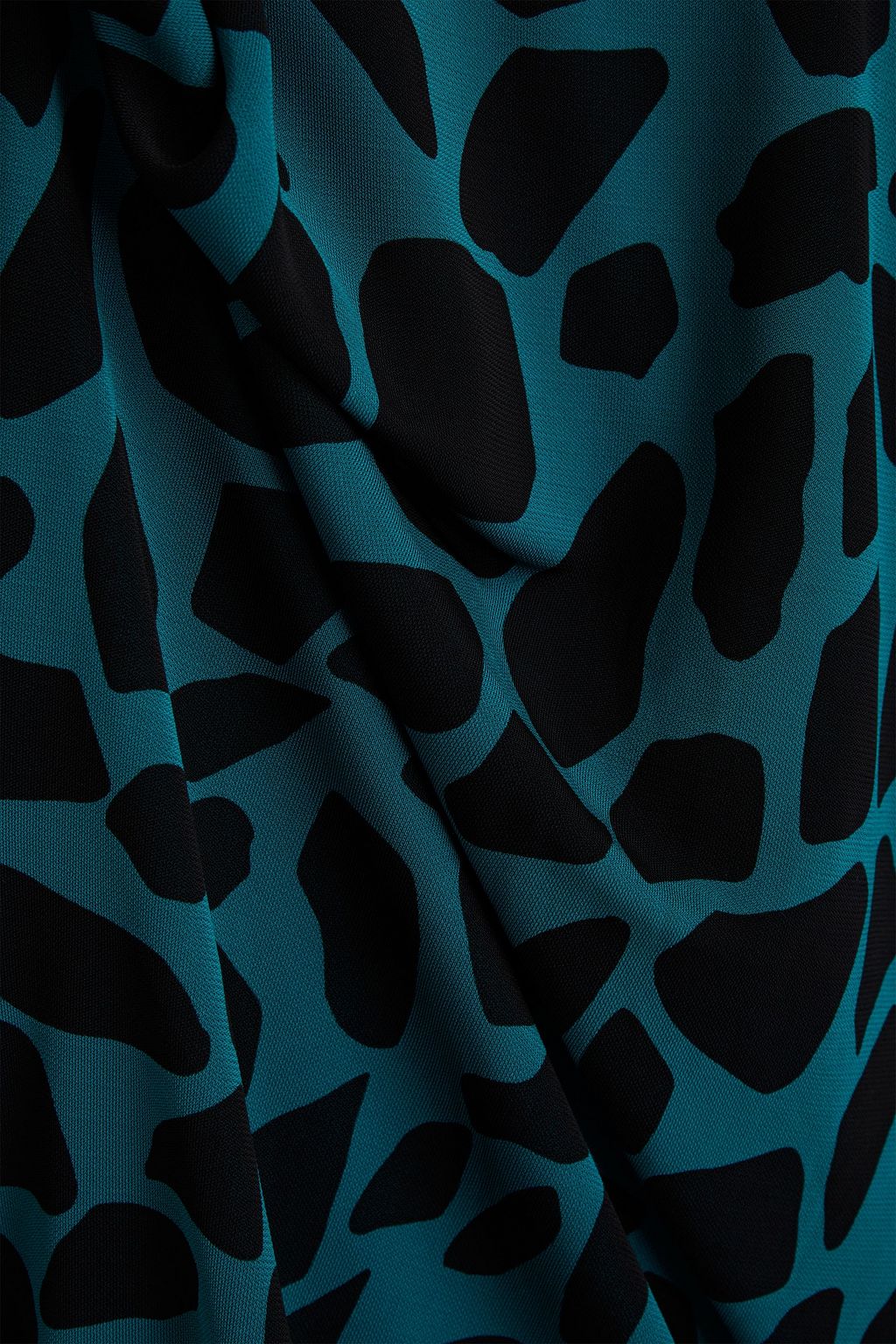 DIANE VON FURSTENBERG Reese oversized gathered printed jersey mini dress