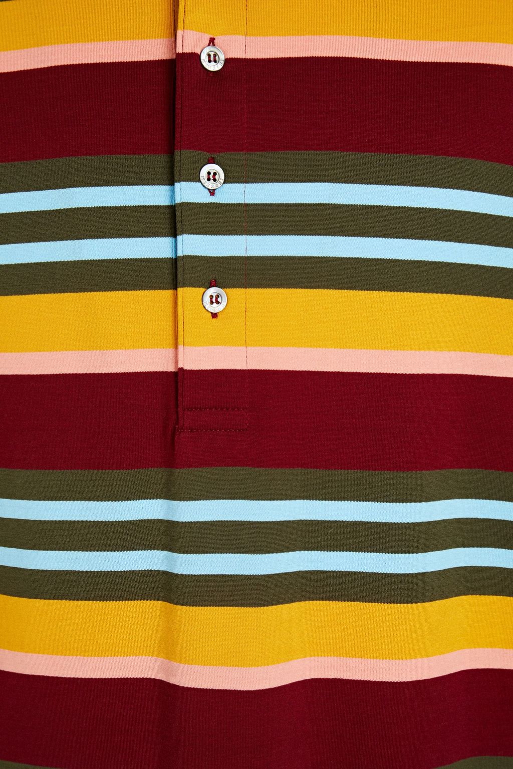 MISSONI Striped cotton-jersey polo shirt