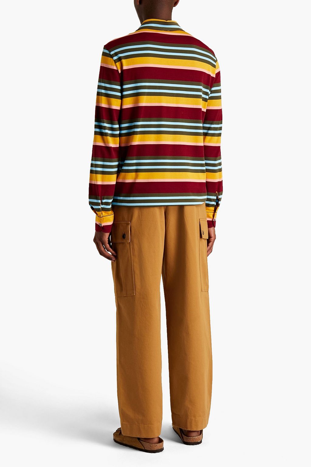 MISSONI Striped cotton-jersey polo shirt
