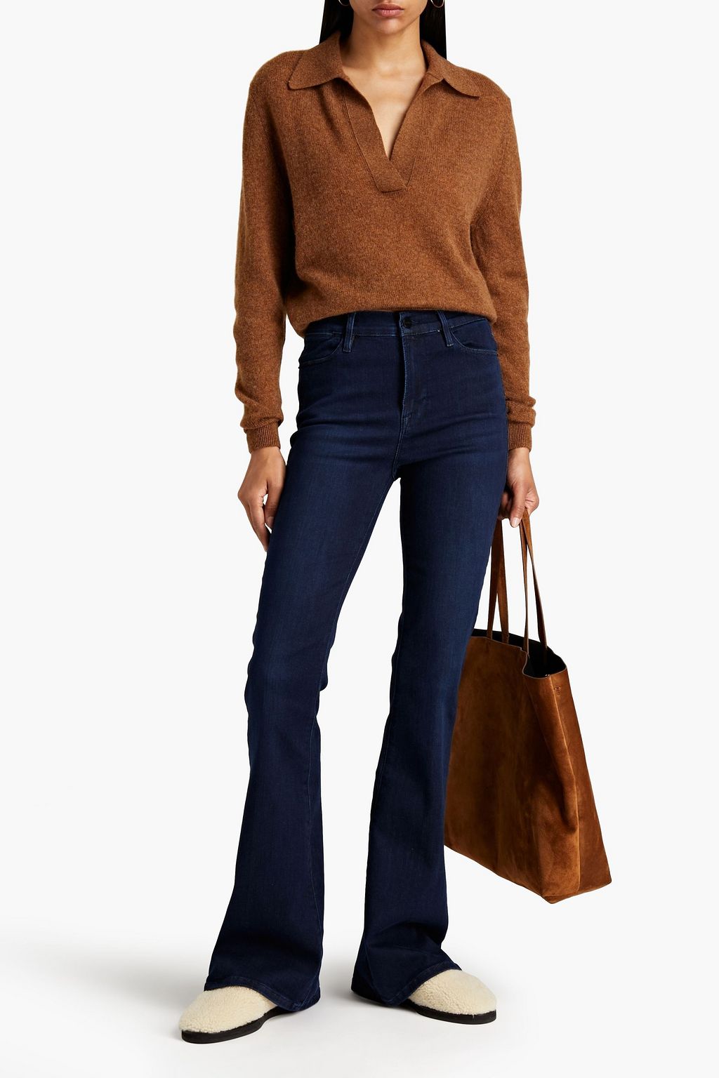 FRAME High-rise flared jeans