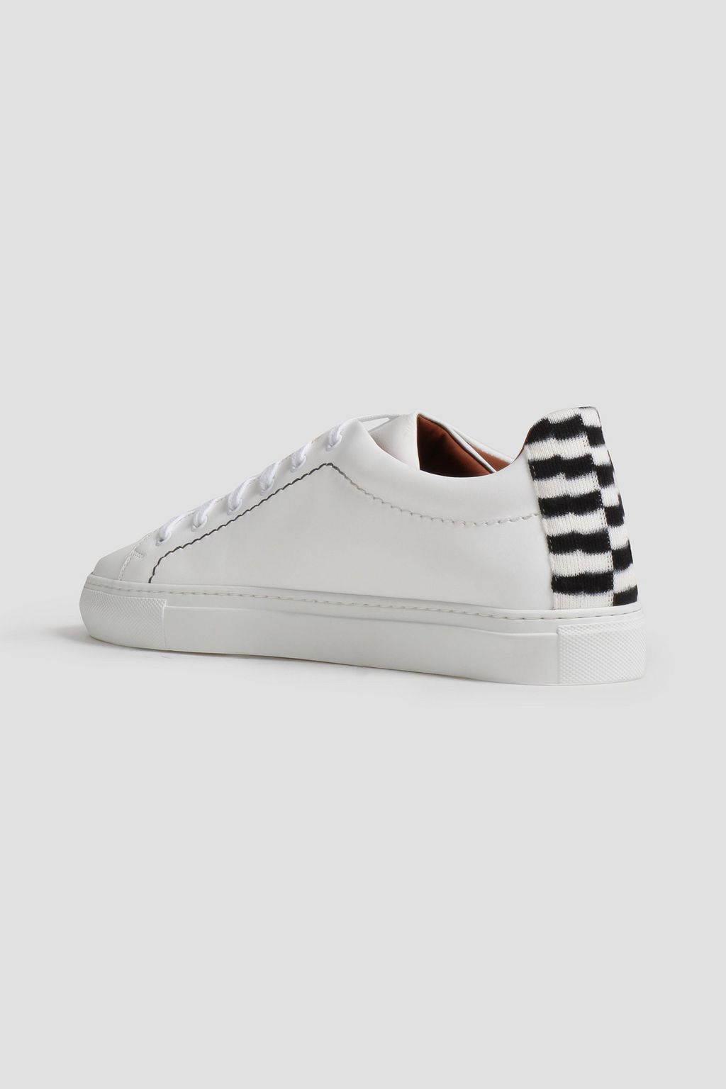 MISSONI Sneakers aus Leder mit Jacquard-Besatz