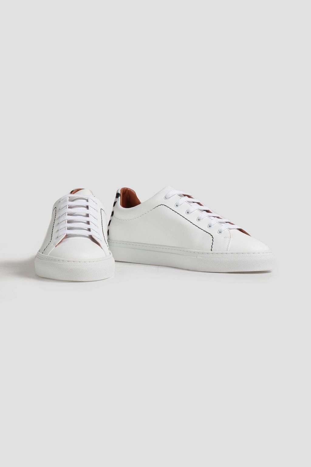 MISSONI Sneakers aus Leder mit Jacquard-Besatz