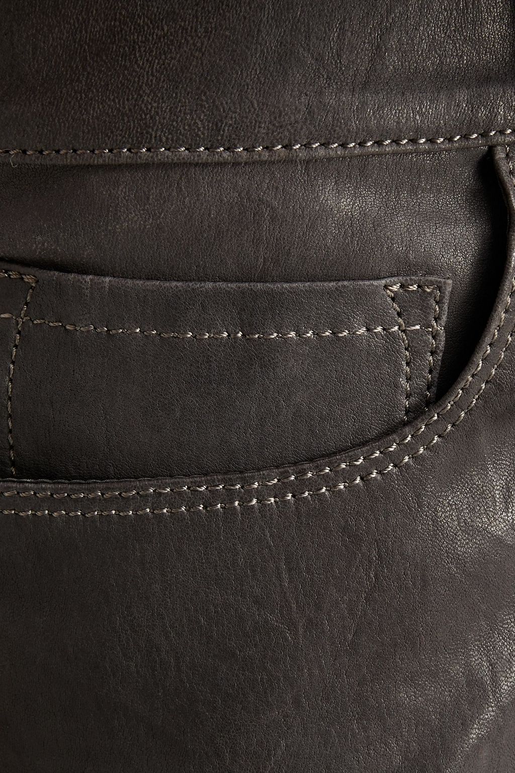 FRAME Leather kick-flare pants