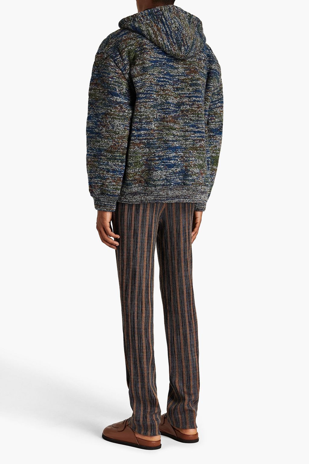 MISSONI Slim-fit jacquard-knit wool-blend pants