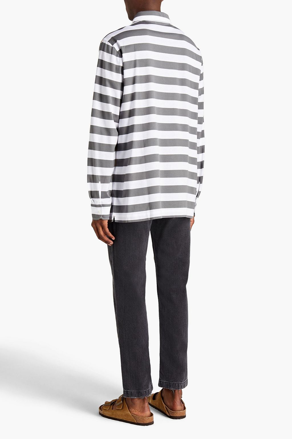 MISSONI Tapered distressed faded denim jeans
