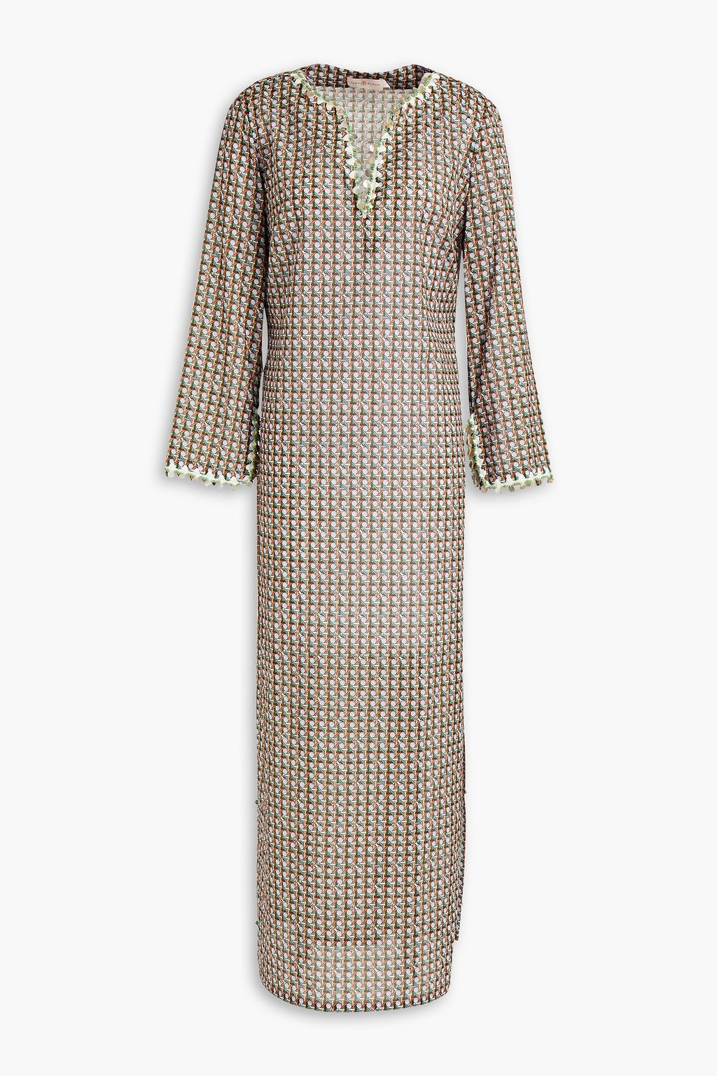 TORY BURCH Embellished printed cotton-voile coverup | Sale up to 70% off |  THE OUTNET