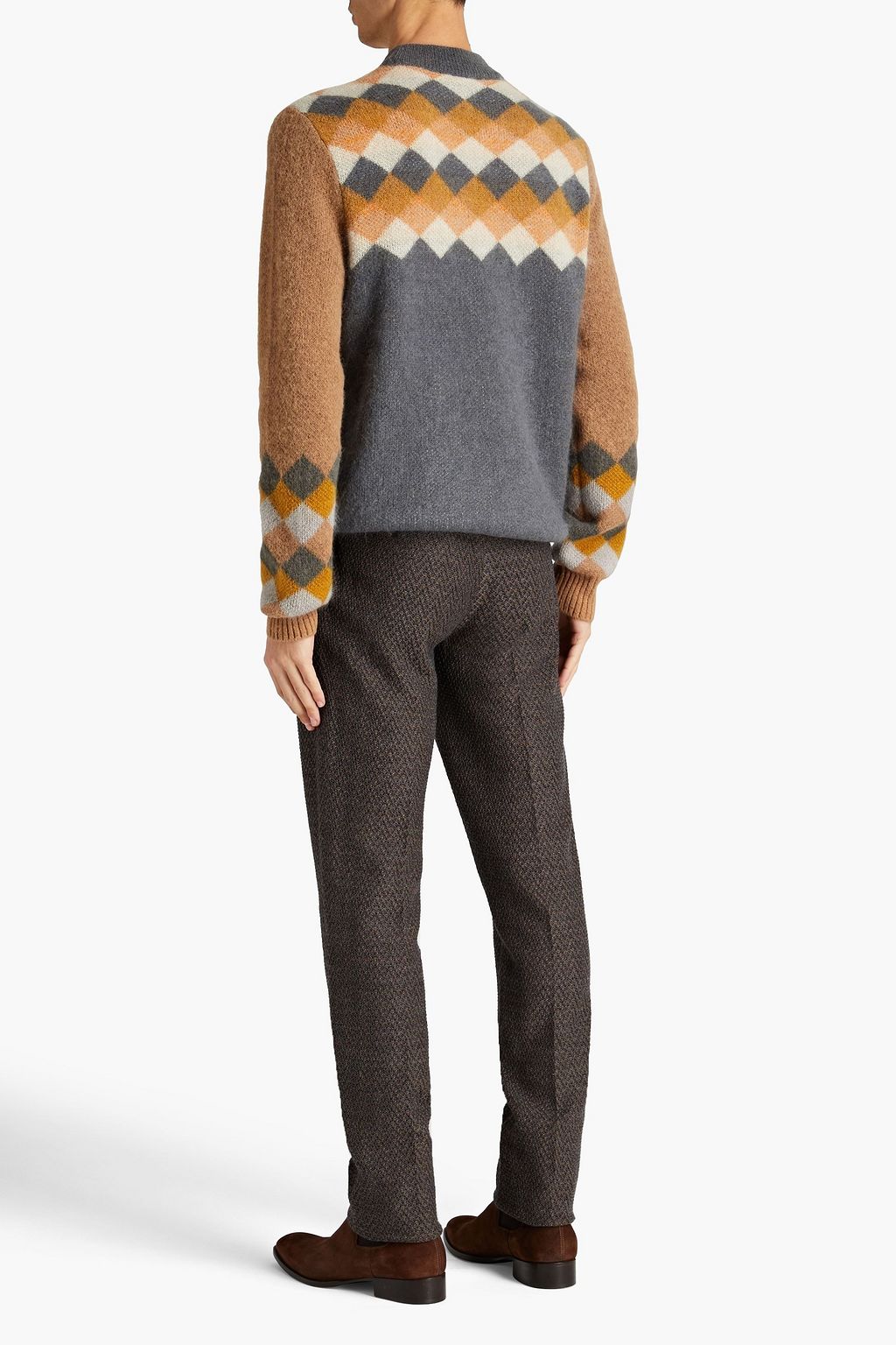 MISSONI Jacquard-knit mohair-blend sweater