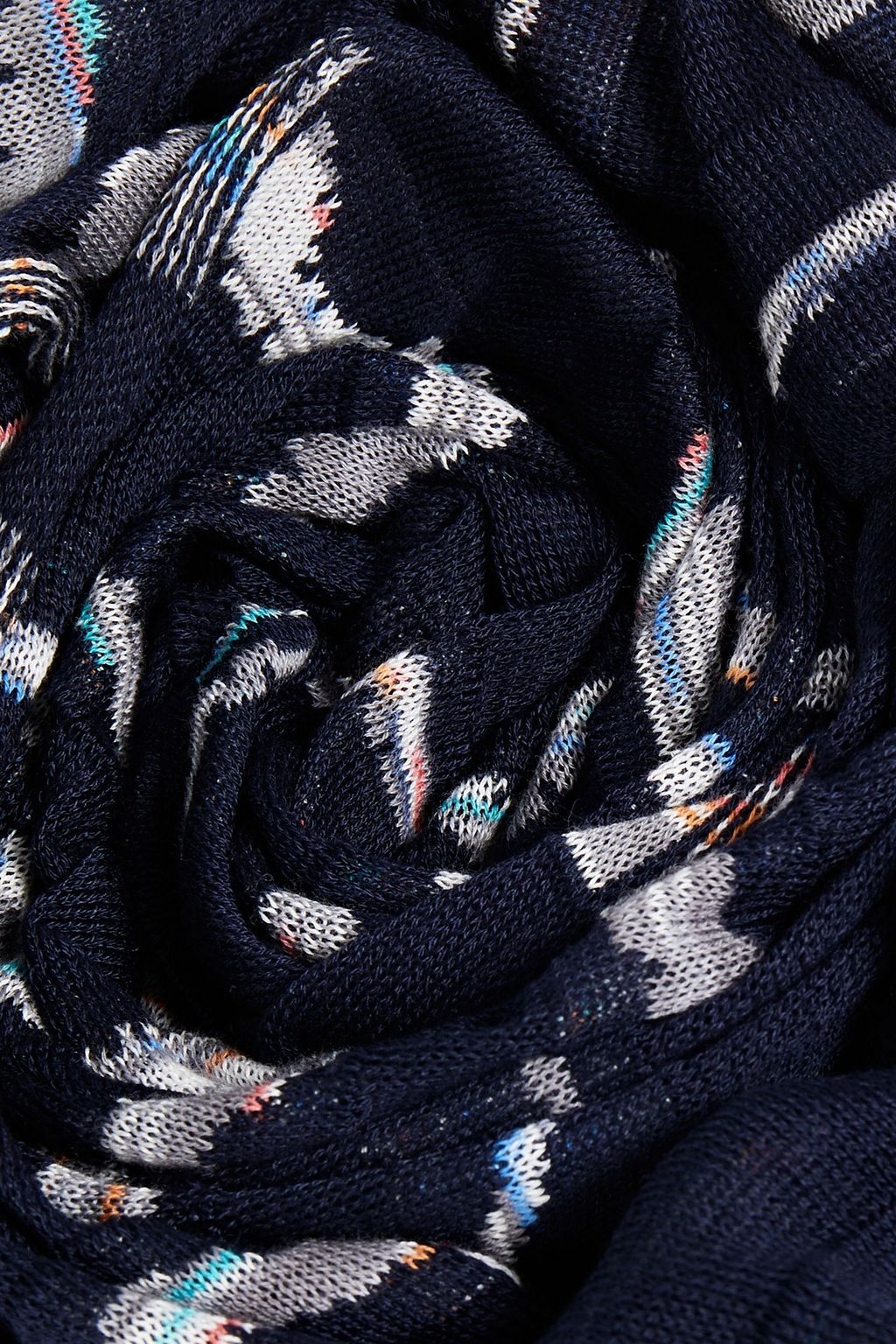 MISSONI Crochet-knit cotton scarf