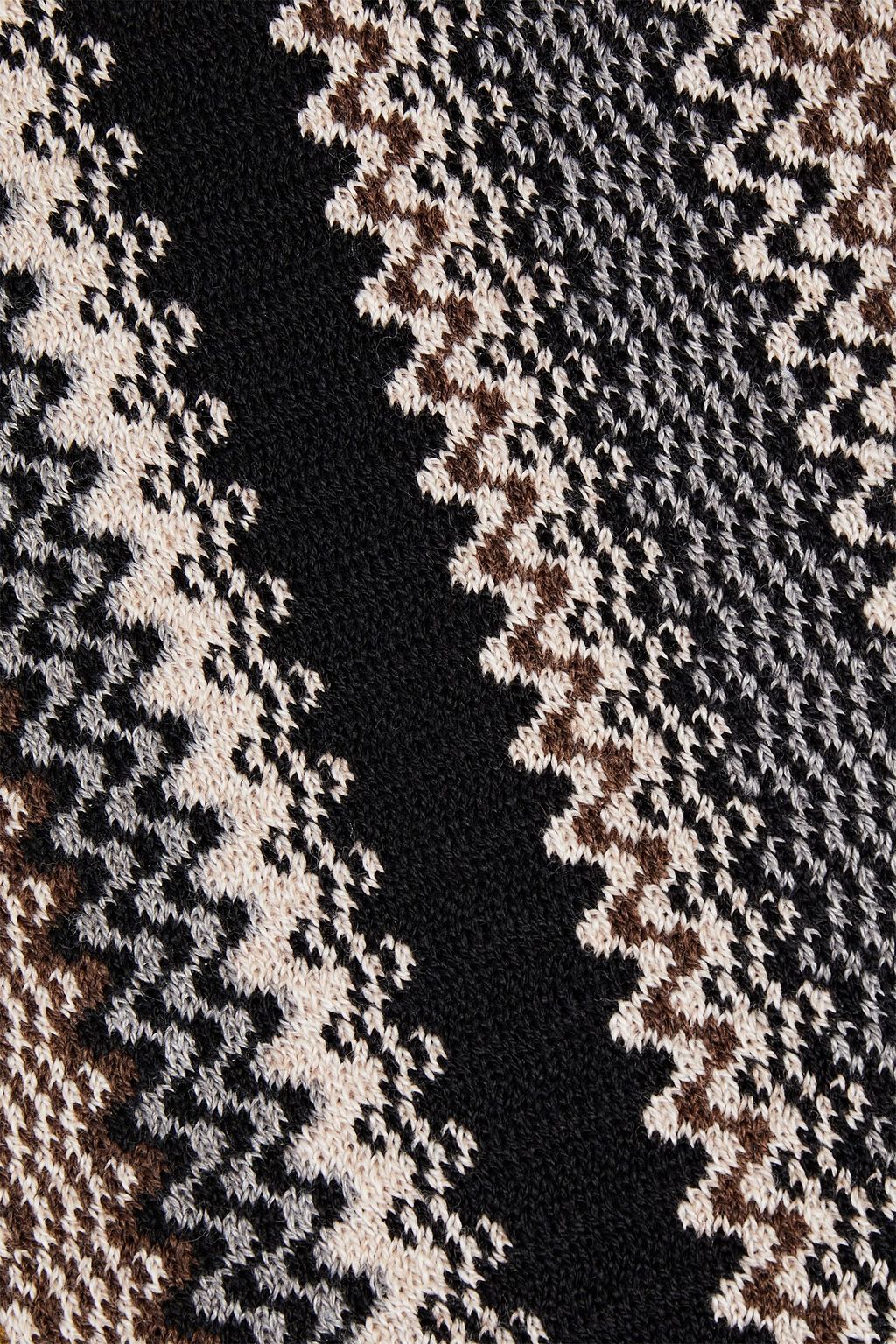 MISSONI Jacquard-knit wool-blend scarf