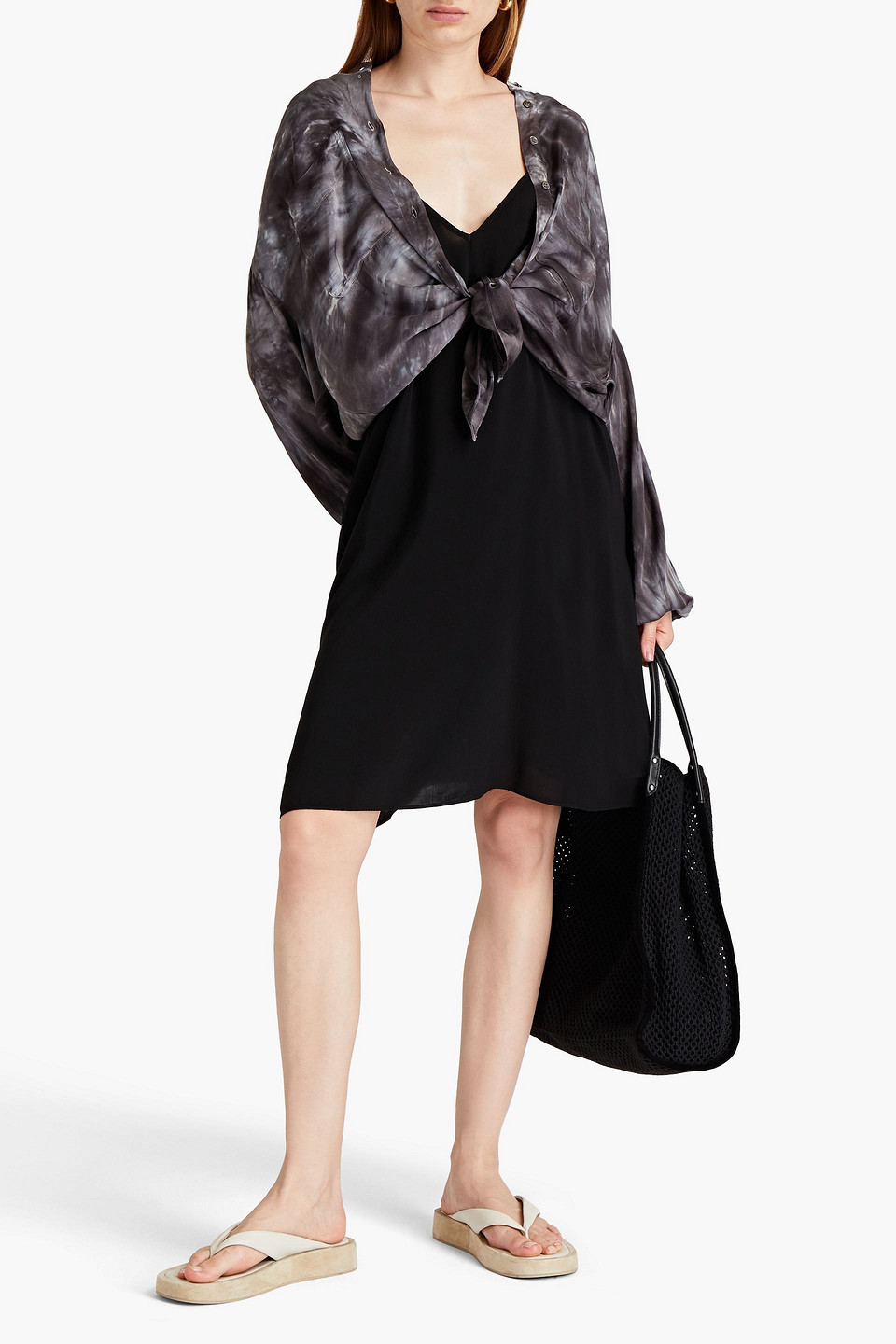 Raquel Allegra Woven Slip Dress