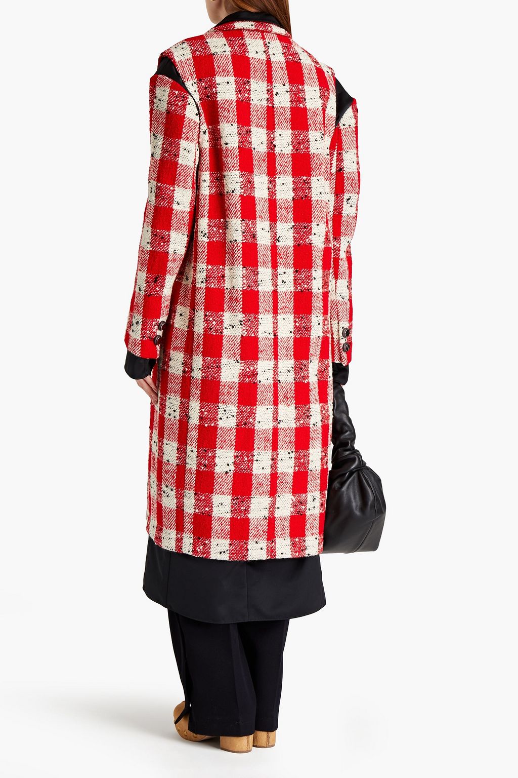 MARNI ブークレツイード&サテン コート チェック レイヤード