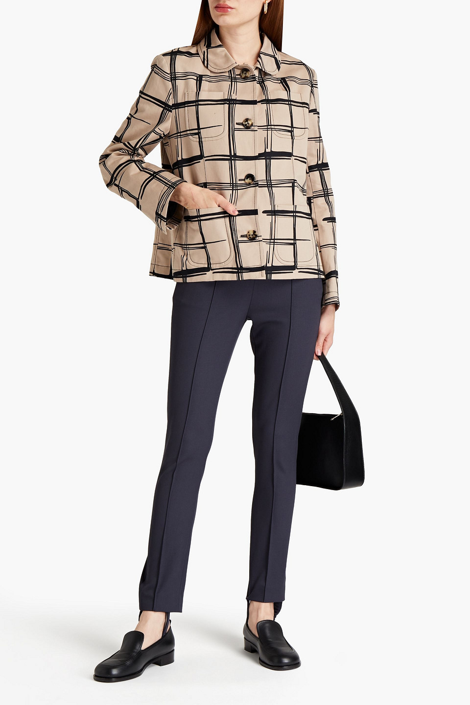 Marni Printed Cotton And Linen-blend Twill Jacket