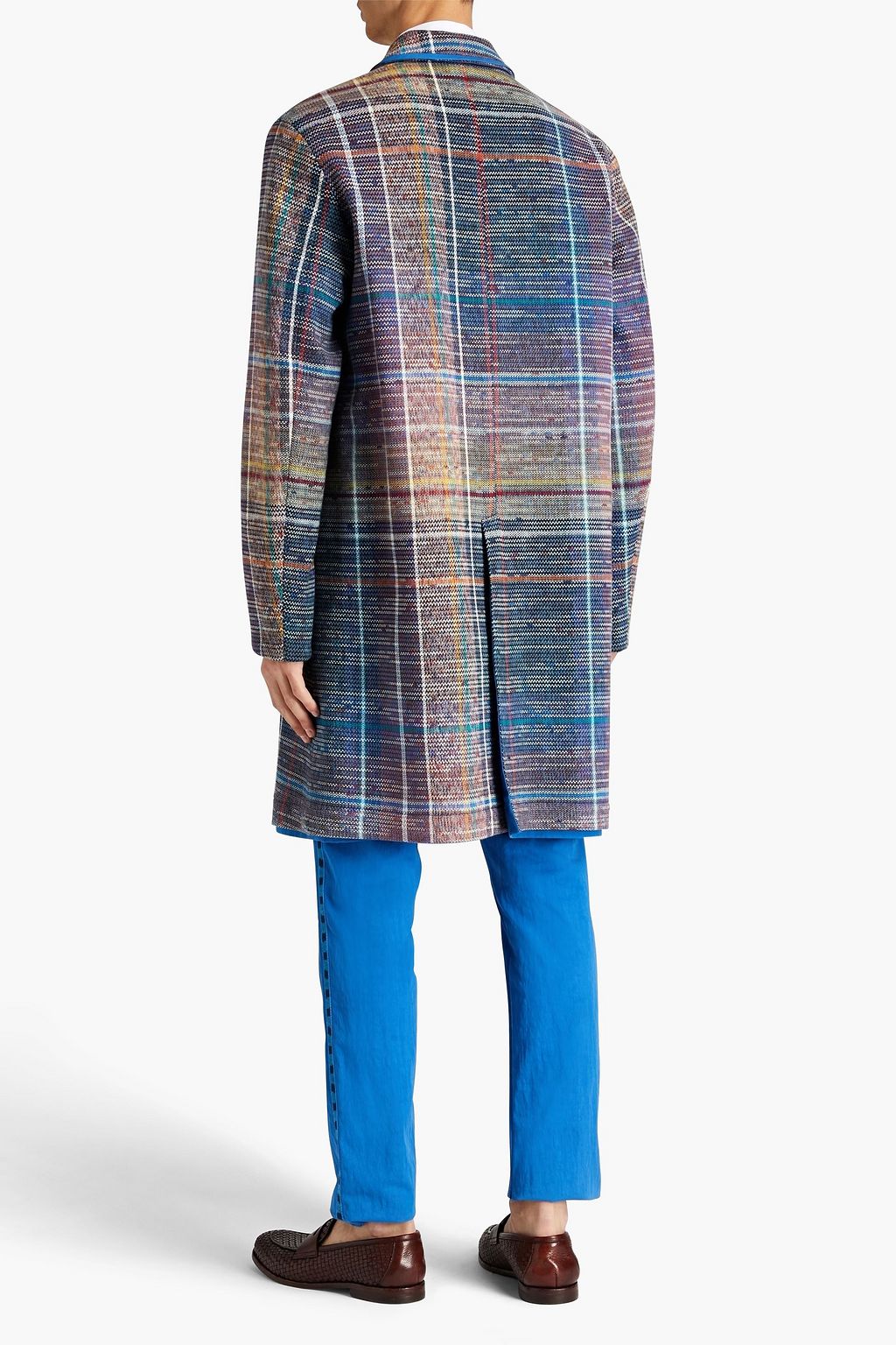 MISSONI Jacquard-knit cotton-blend coat