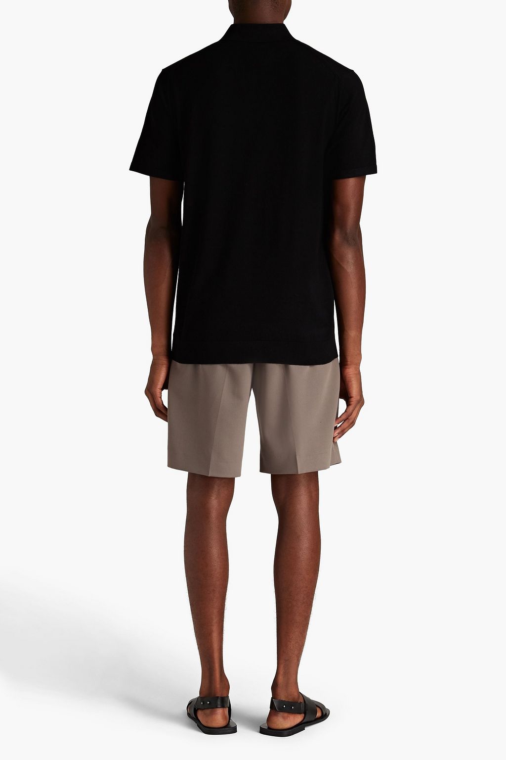 THEORY Stretch-knit polo shirt