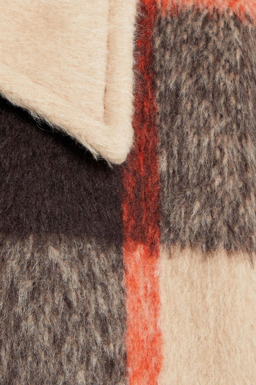 STAND STUDIO Alexia checked brushed-felt jacket