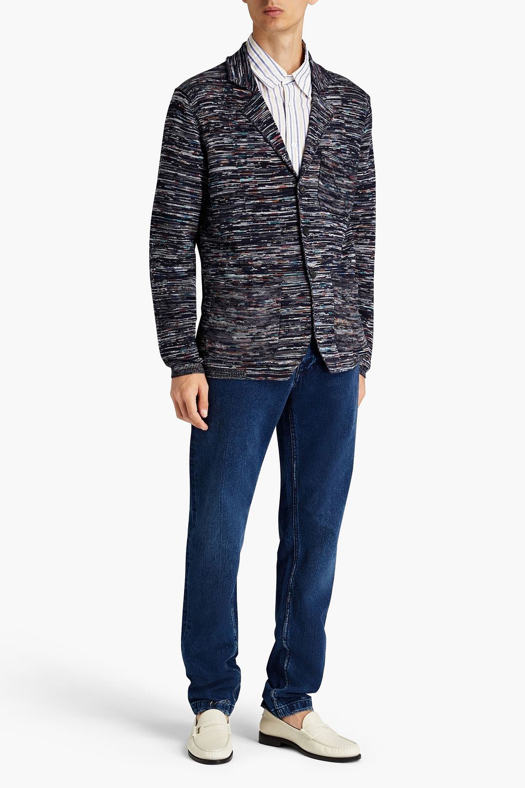 MISSONI Blazer aus Baumwolle in Space-Dye-Optik