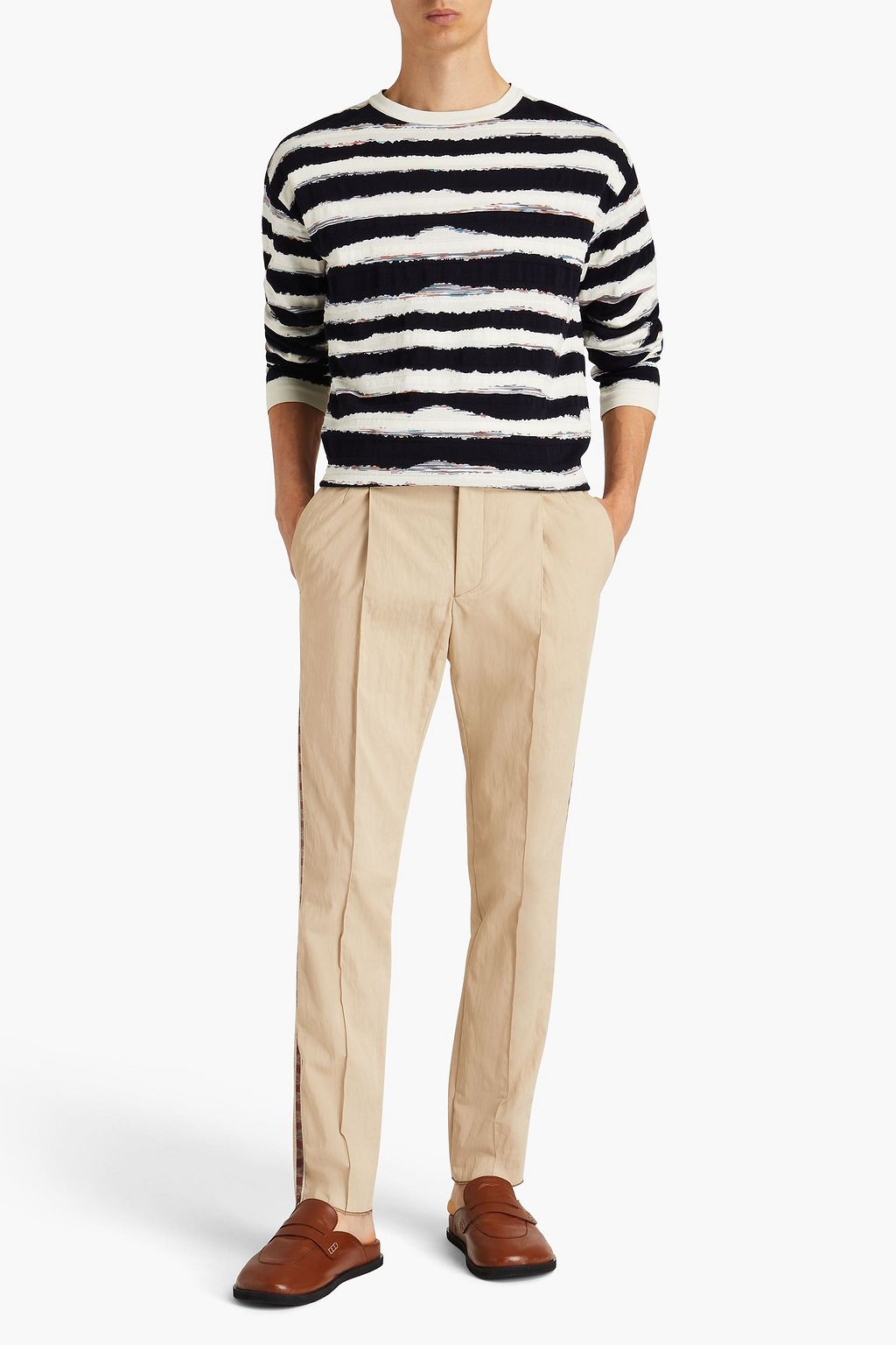 MISSONI Intarsia cotton sweater