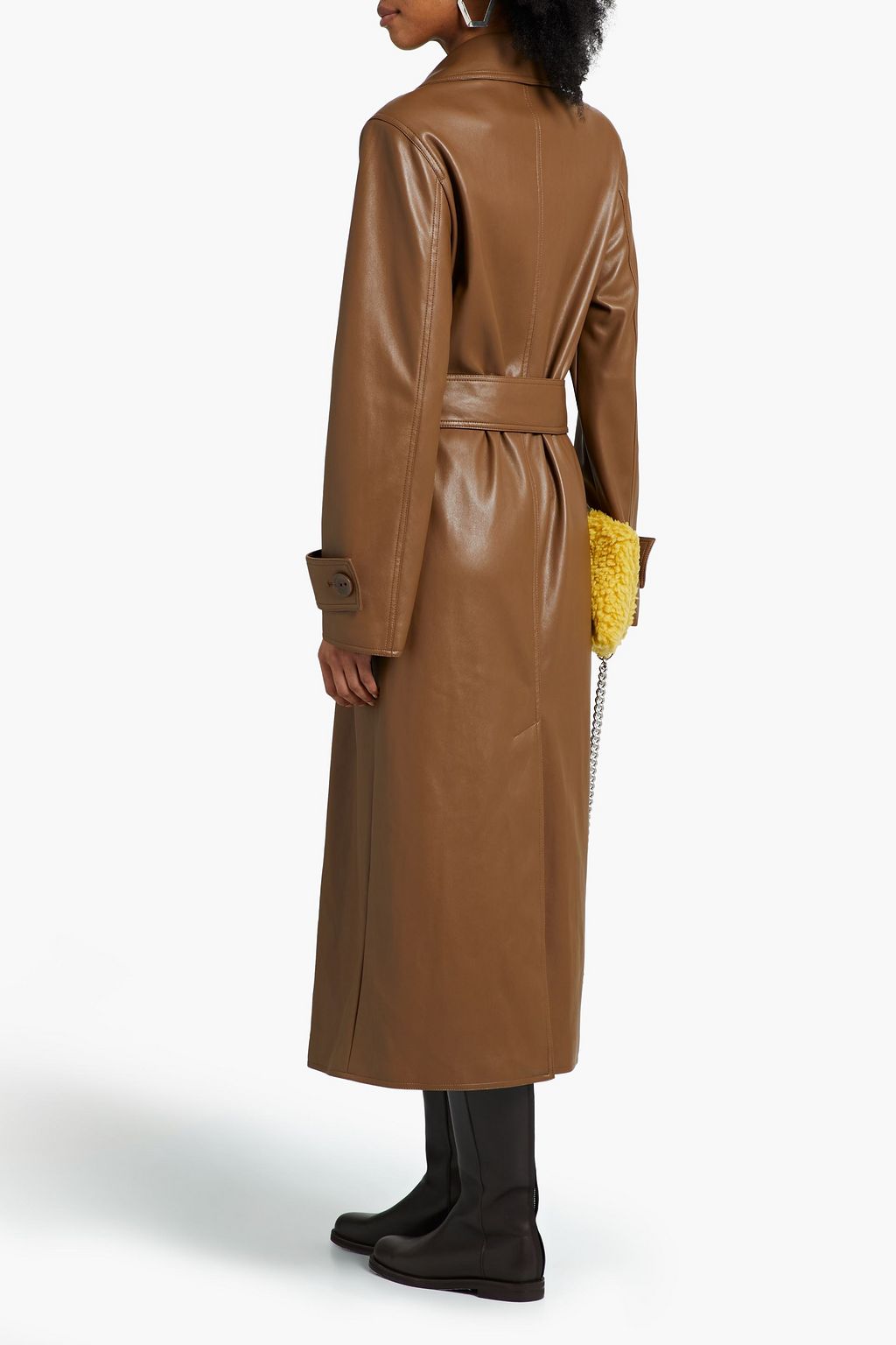 STAND STUDIO Malou faux leather trench coat