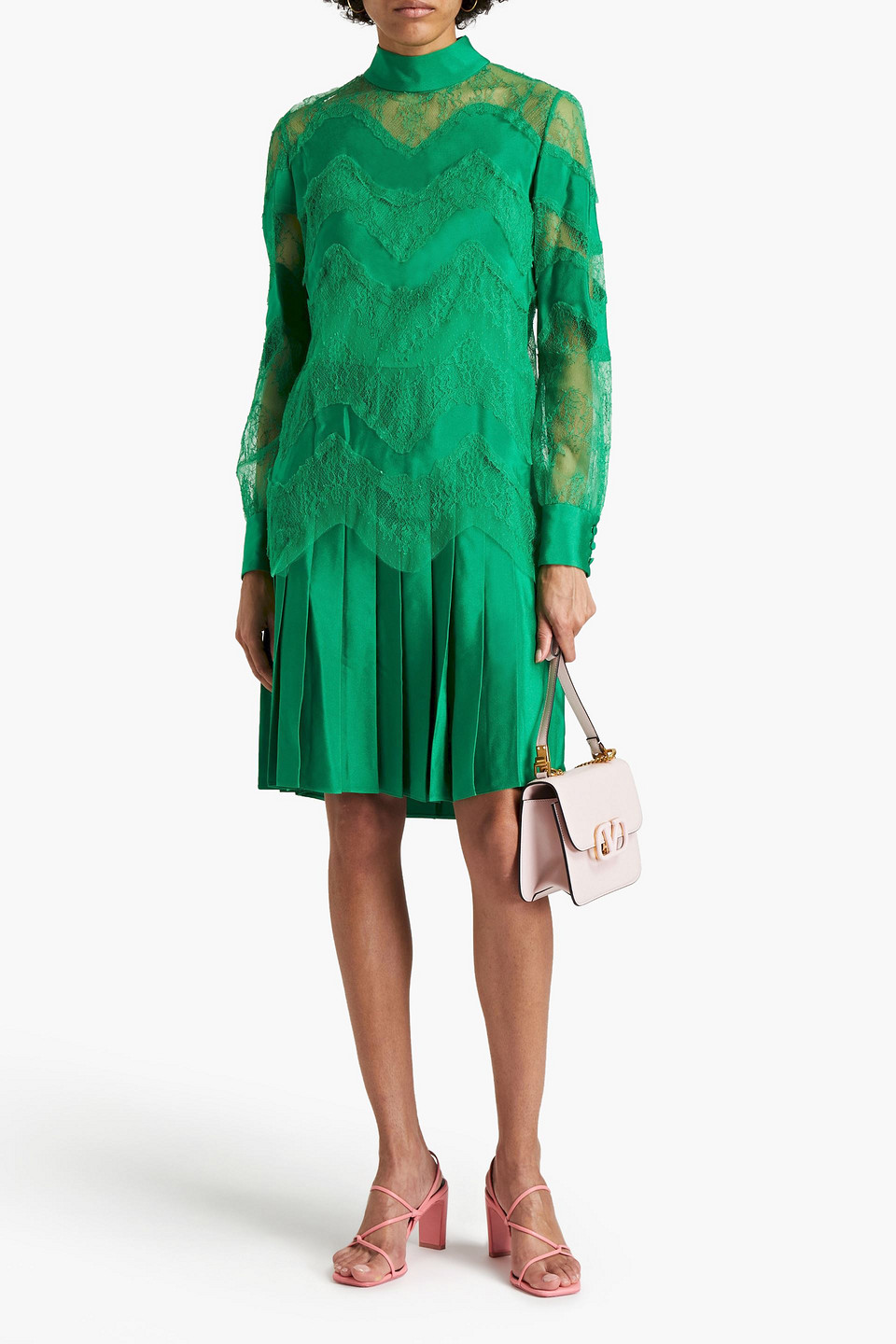 valentino green lace dress Green Valentino Lace Dress