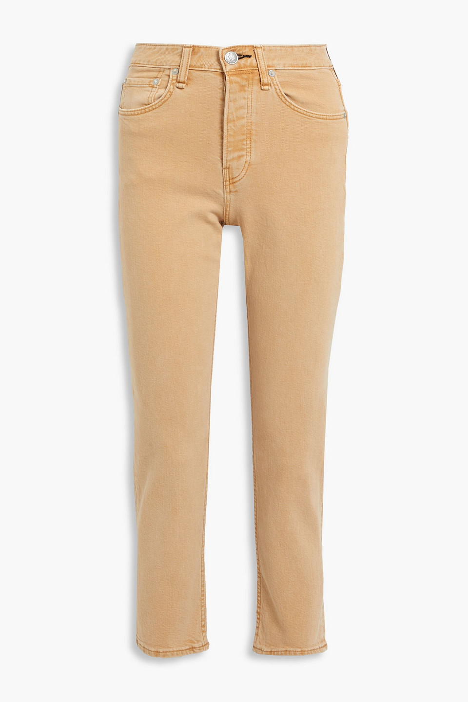 Maya cropped high-rise slim-leg jeans