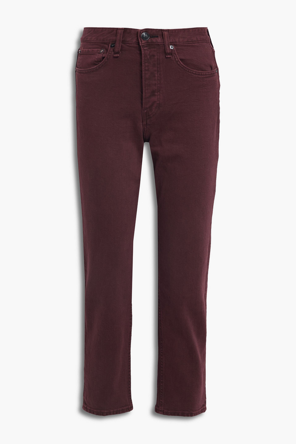Maya cropped high-rise slim-leg jeans