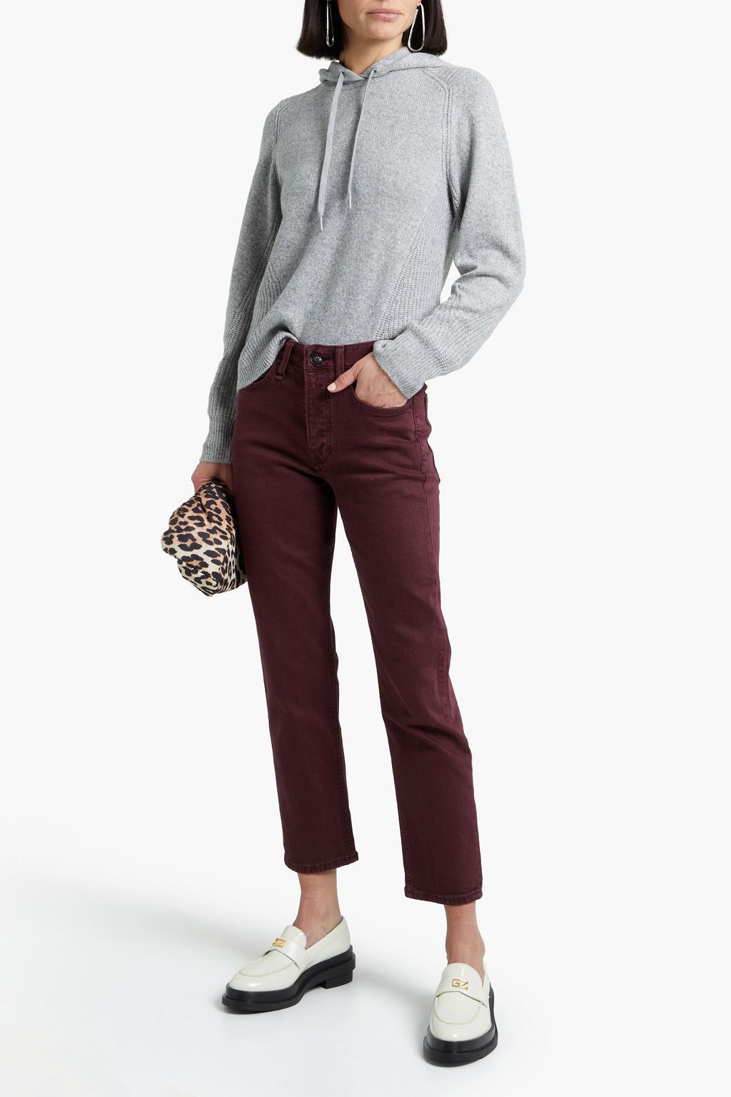 RAG & BONE ハイライズ クロップド スリムレッグジーンズ