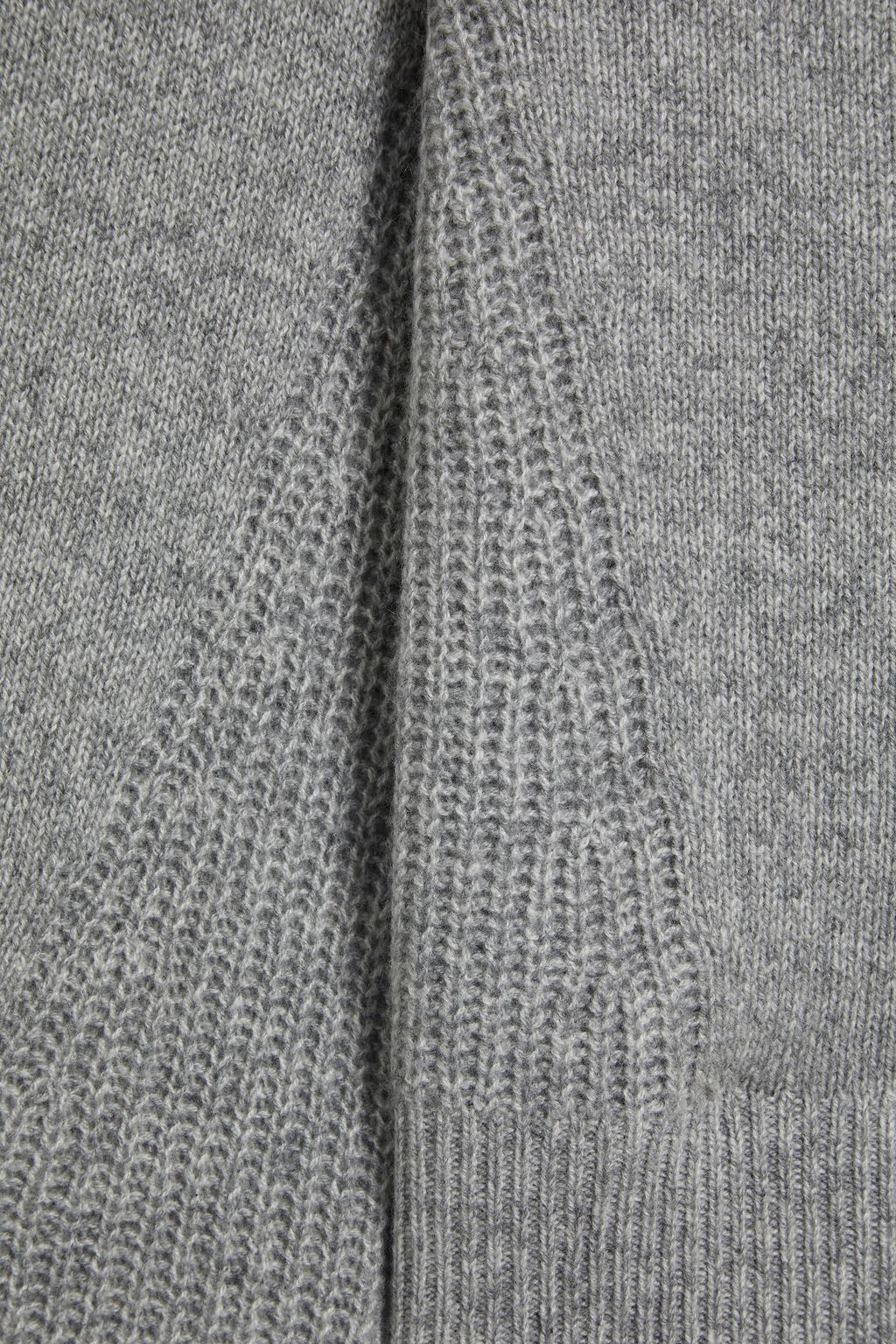 RAG & BONE Pierce mélange ribbed cashmere hoodie