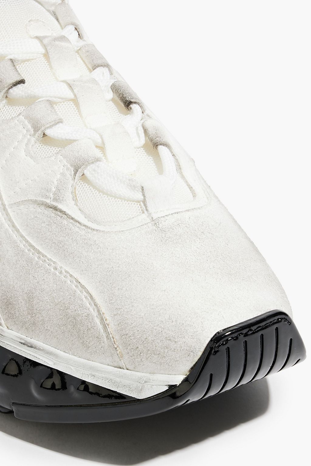 ACNE STUDIOS Distressed faux suede sneakers