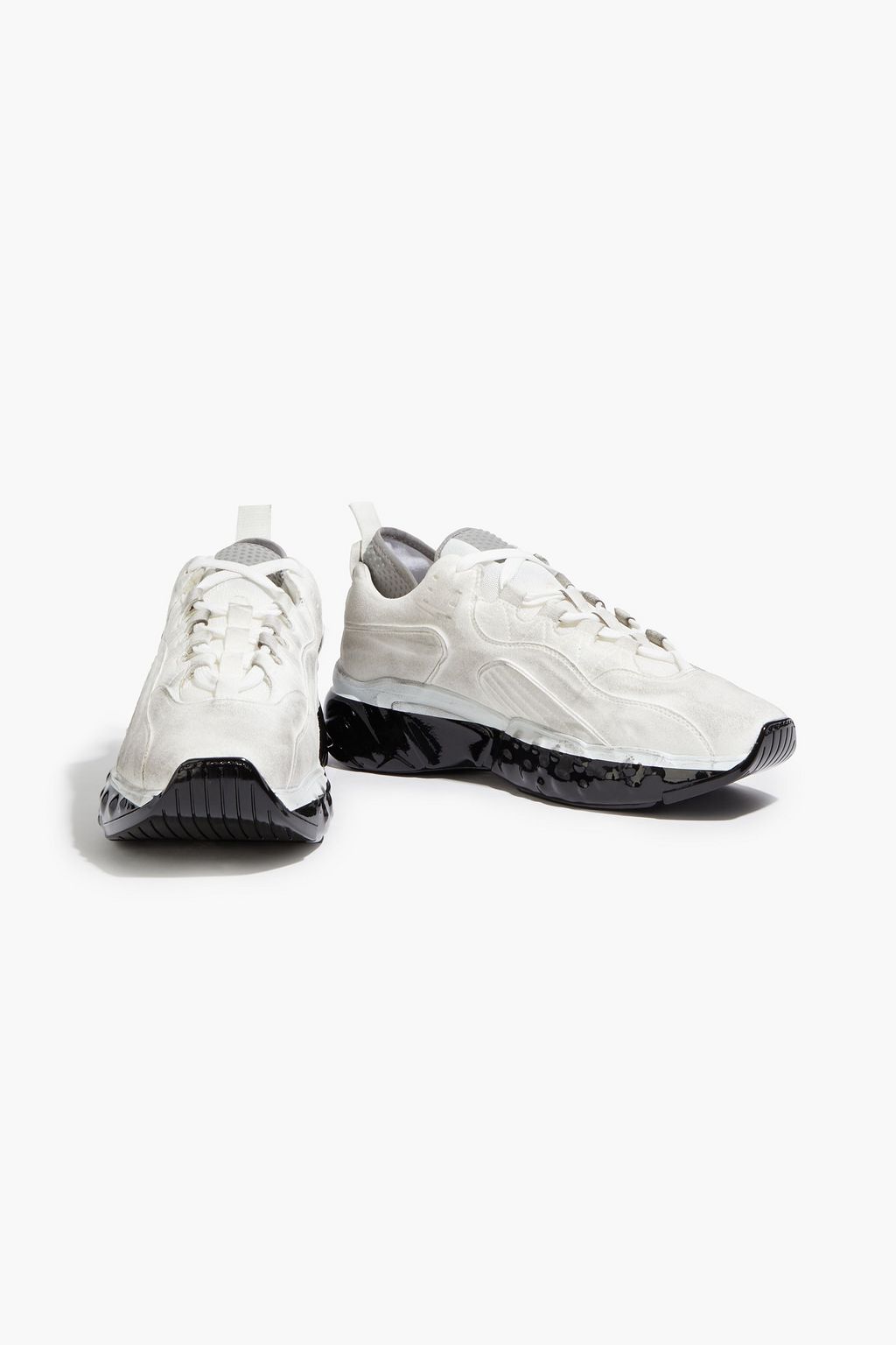 ACNE STUDIOS Distressed faux suede sneakers