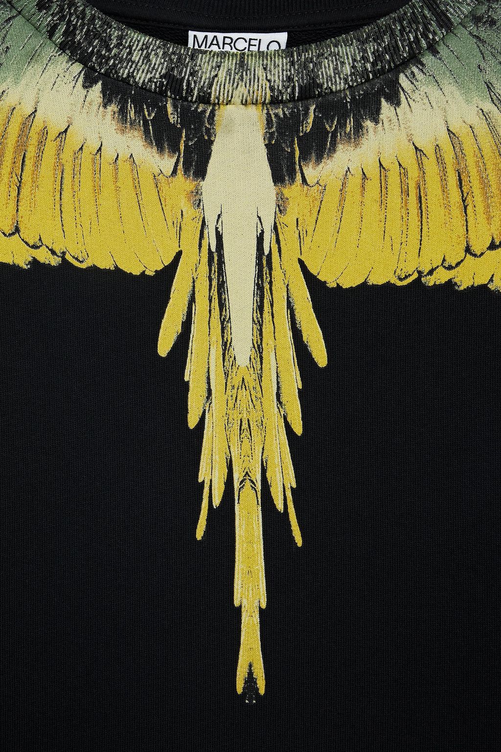 MARCELO BURLON Printed French cotton-terry sweatshirt