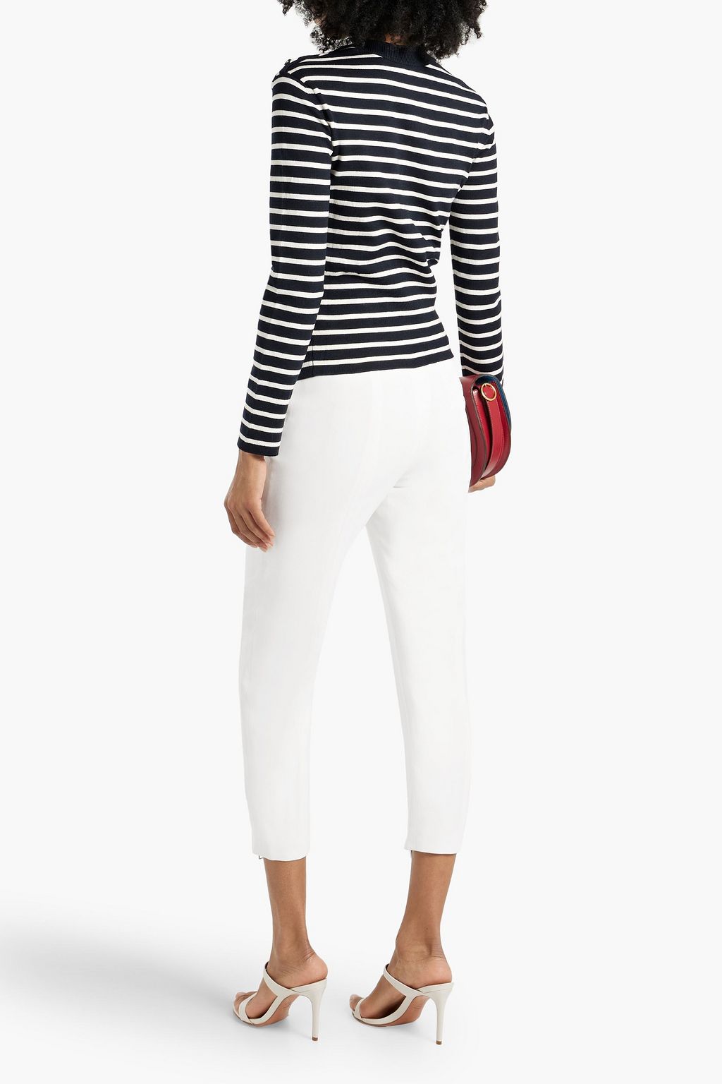 MCQUEEN Cropped crepe skinny pants