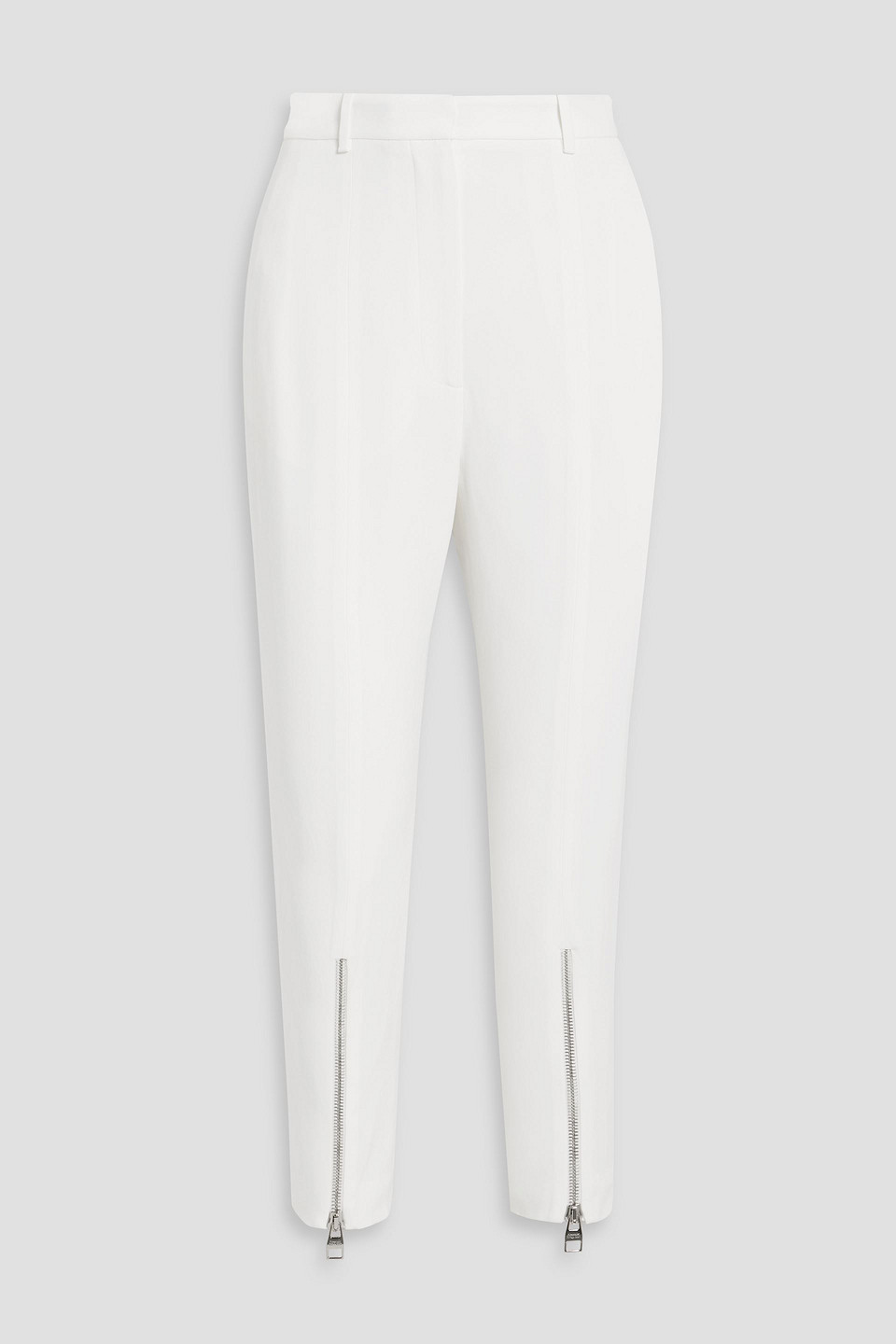 Alexander Mcqueen Cropped Crepe Skinny Pants