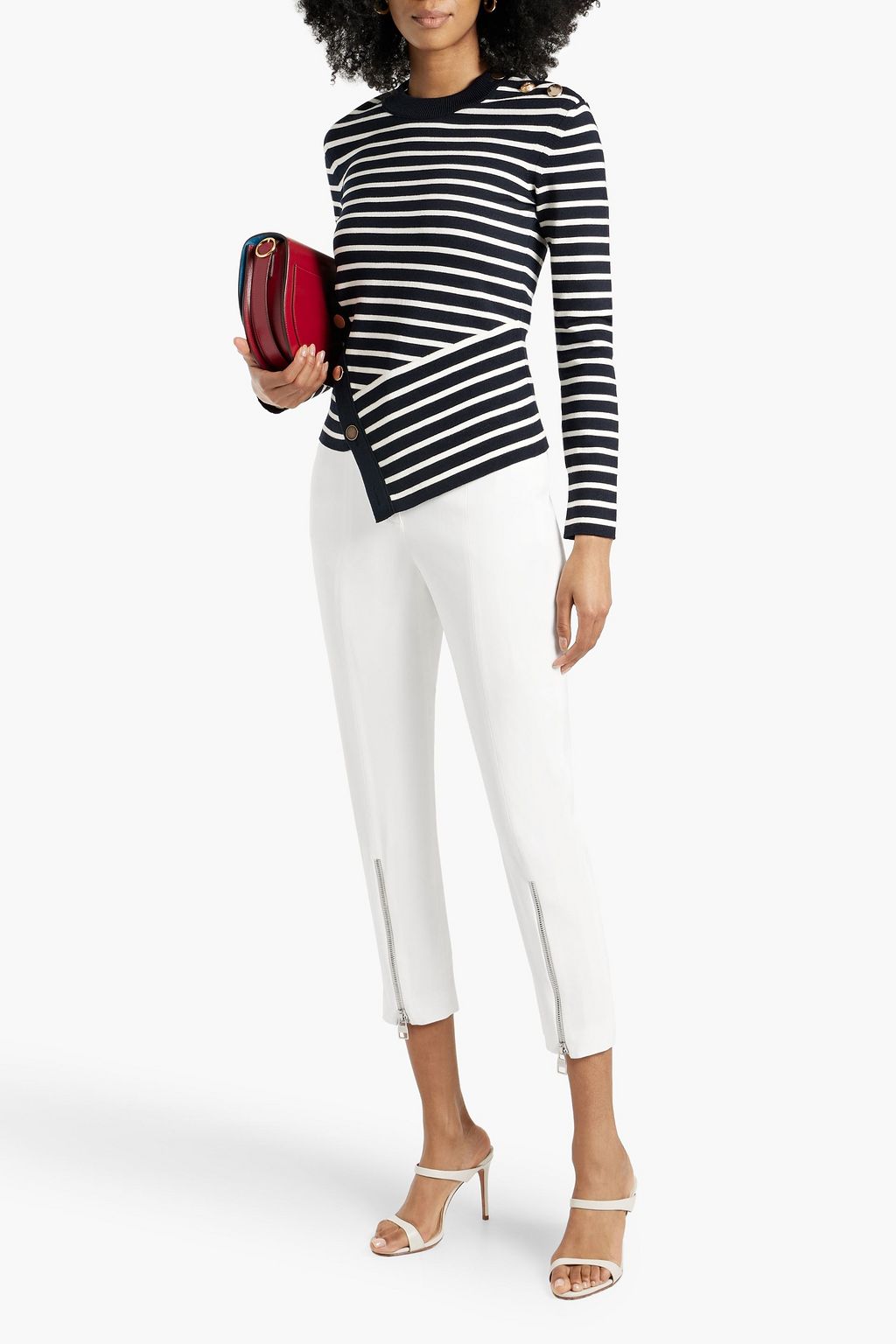 MCQUEEN Cropped crepe skinny pants
