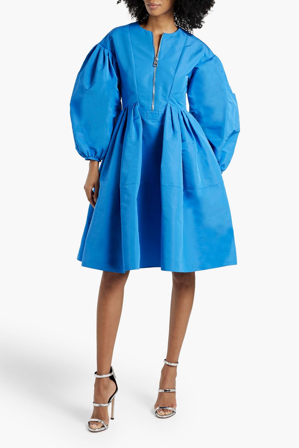 MCQUEEN Pleated faille dress