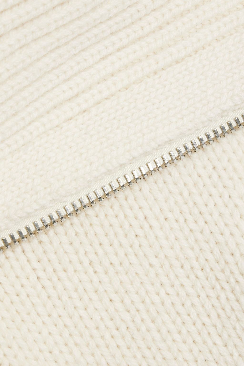 MCQUEEN Ribbed and cable-knit wool cardigan