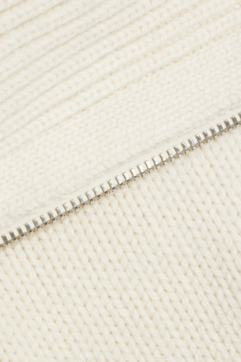 Alexander Mcqueen Ribbed And Cable-knit Wool Cardigan In Ivory