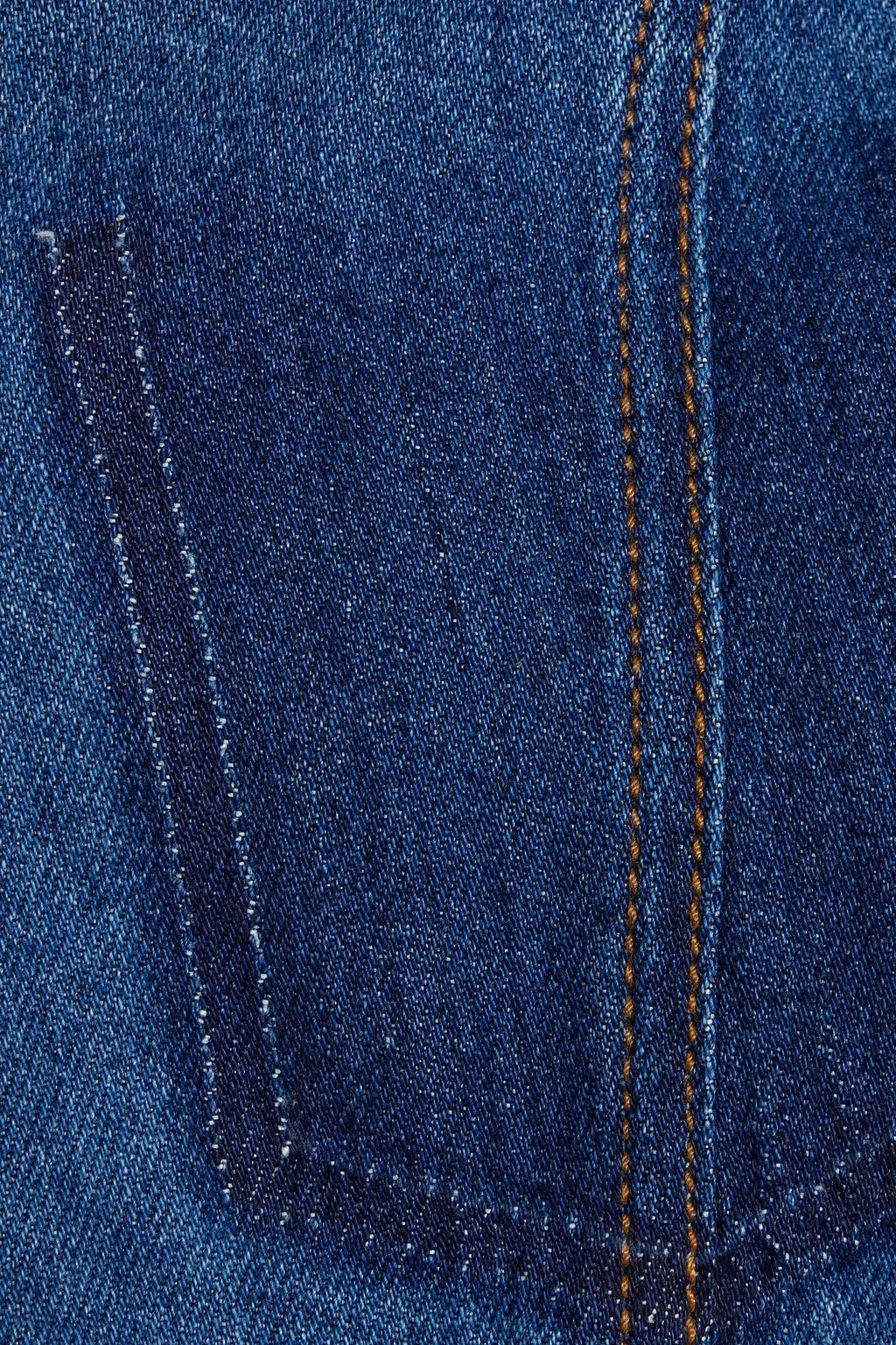 MCQUEEN Denim mini shirt dress