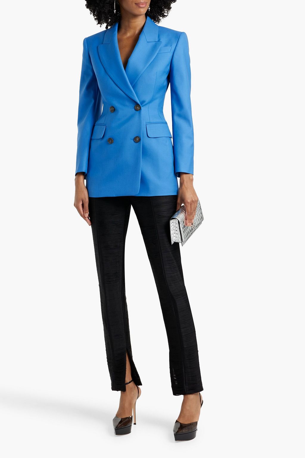 MCQUEEN Double-breasted wool-twill blazer