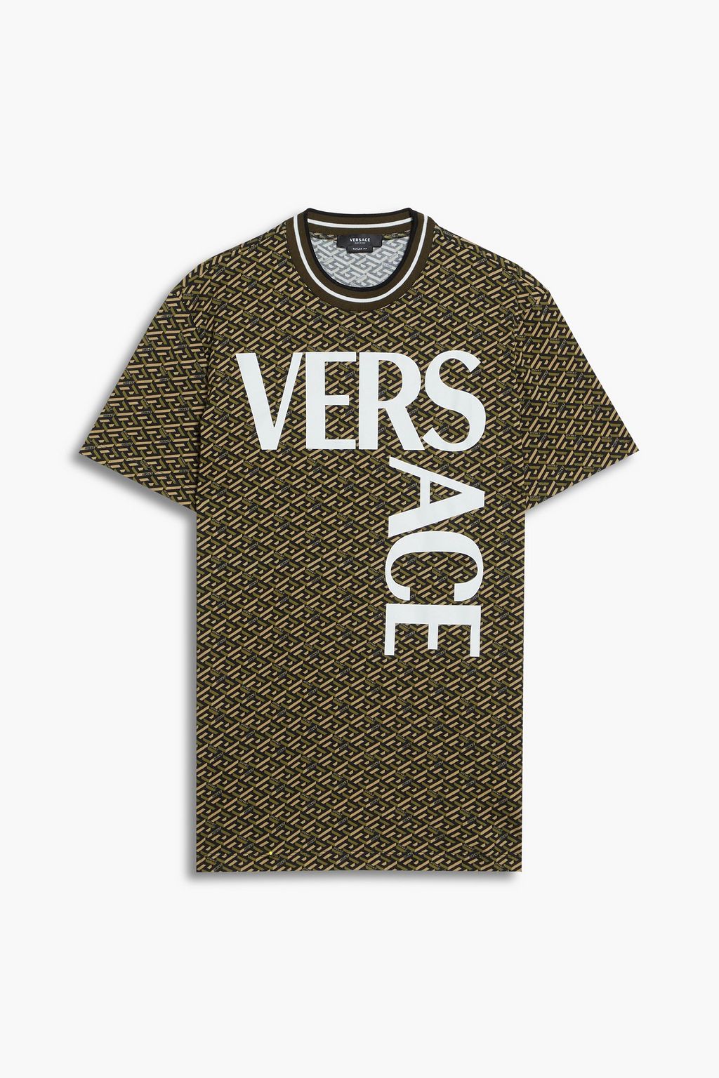 VERSACE Printed cotton-jersey T-shirt | Sale up to off | THE OUTNET