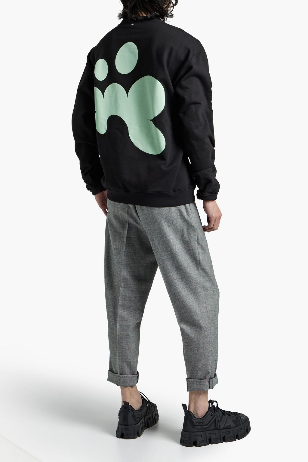 OAMC Printed cotton-fleece sweatshirt