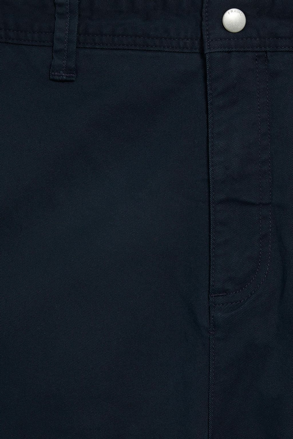 FRAME Straight-leg cotton-blend pants