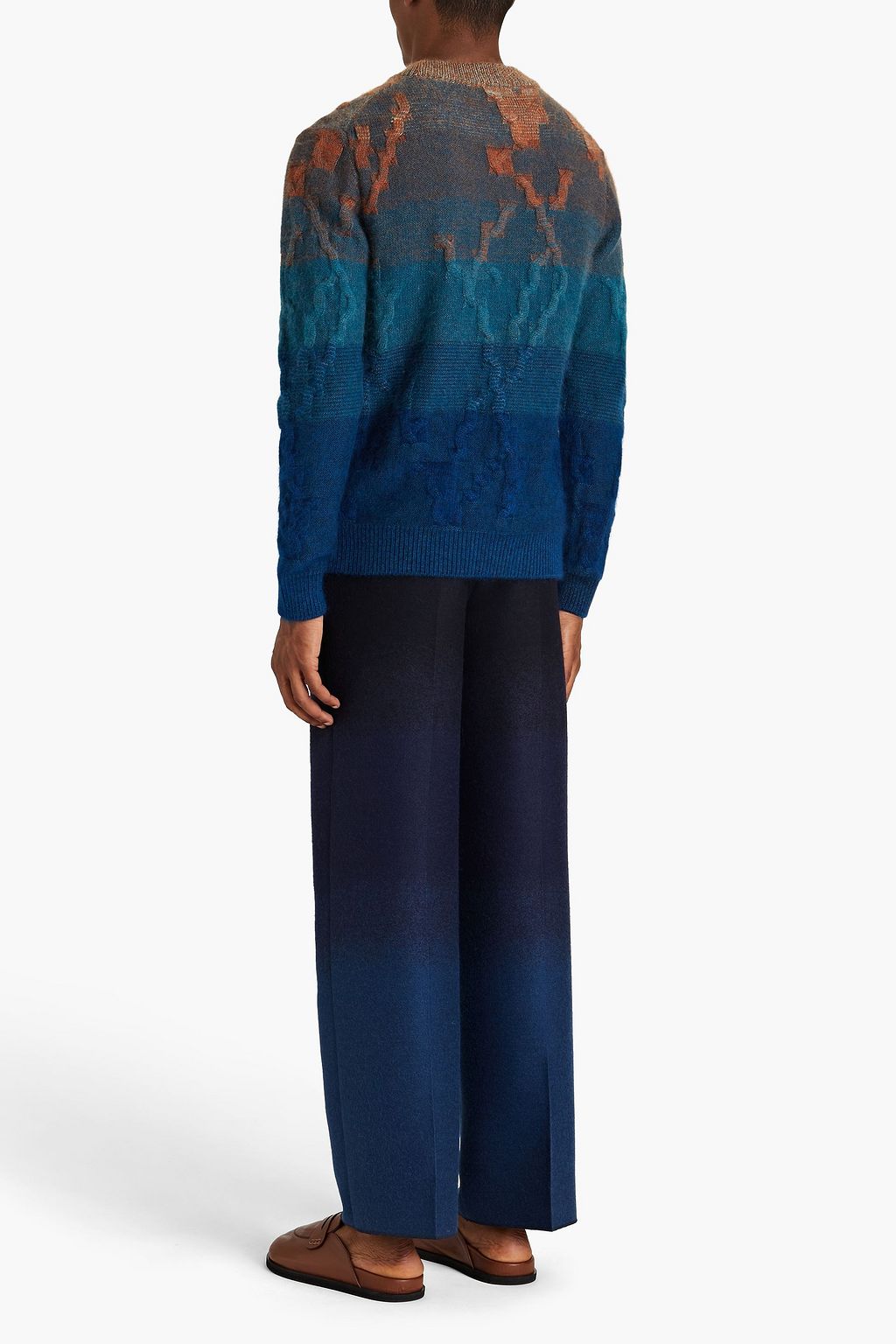MISSONI Dégradé wool-blend twill pants