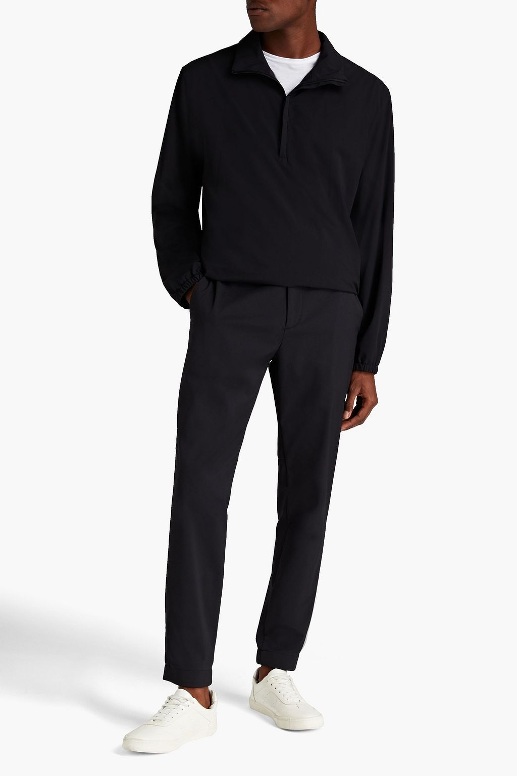 THEORY Shell half-zip jacket