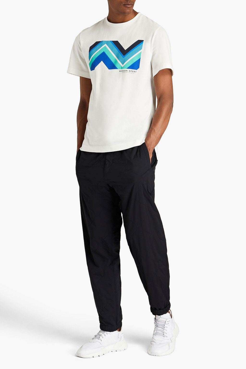 MISSONI Printed cotton-jersey T-shirt