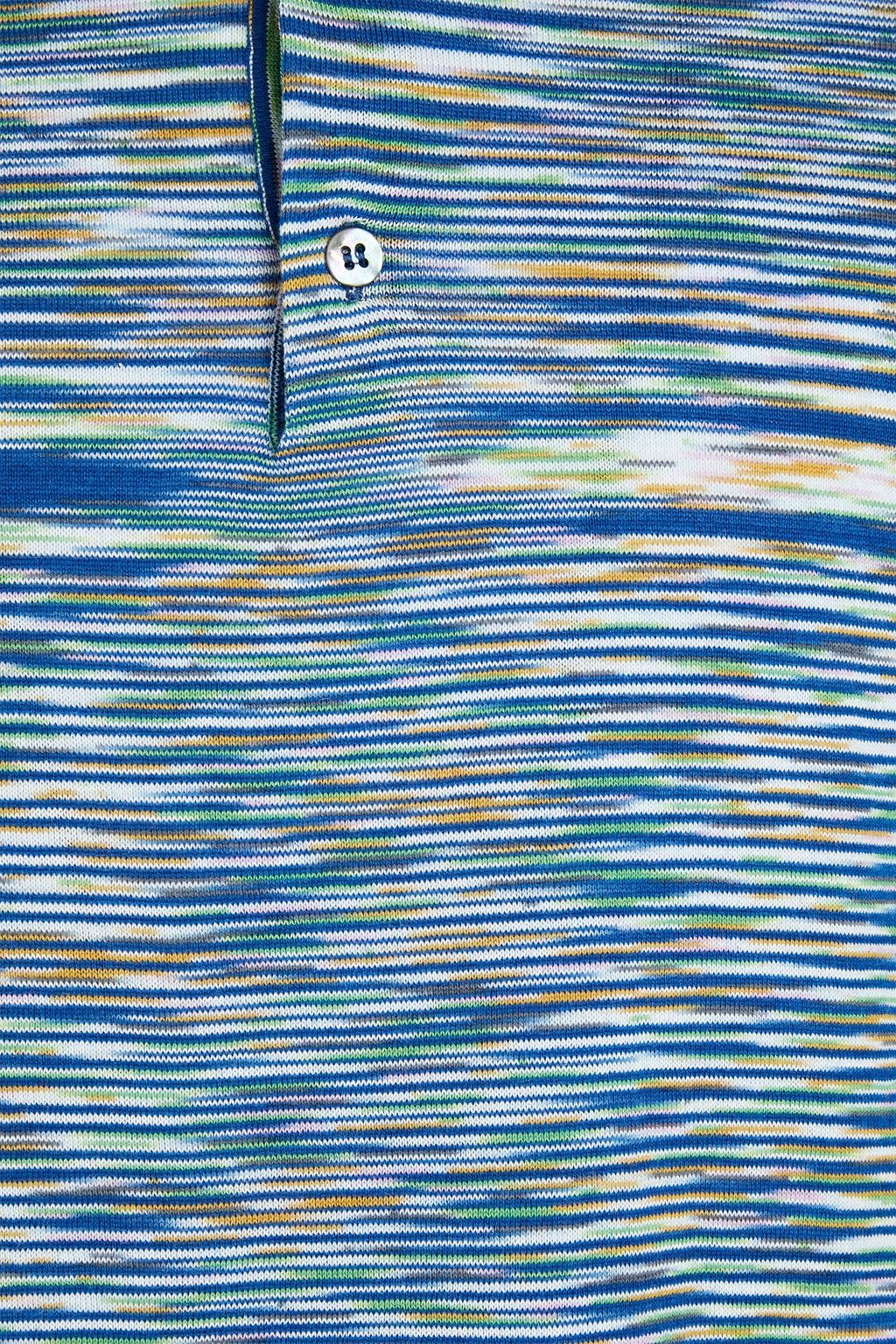 MISSONI Space-dyed cotton-jersey polo shirt
